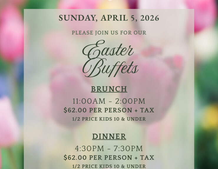 Easter buffet poster 2026